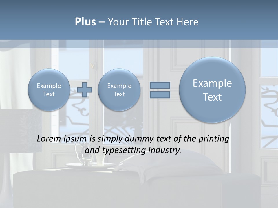 Classic Parisian Living Room (3D Render) PowerPoint Template