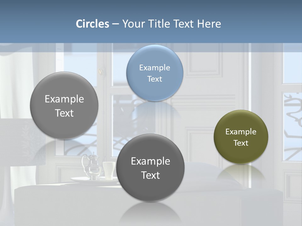 Classic Parisian Living Room (3D Render) PowerPoint Template