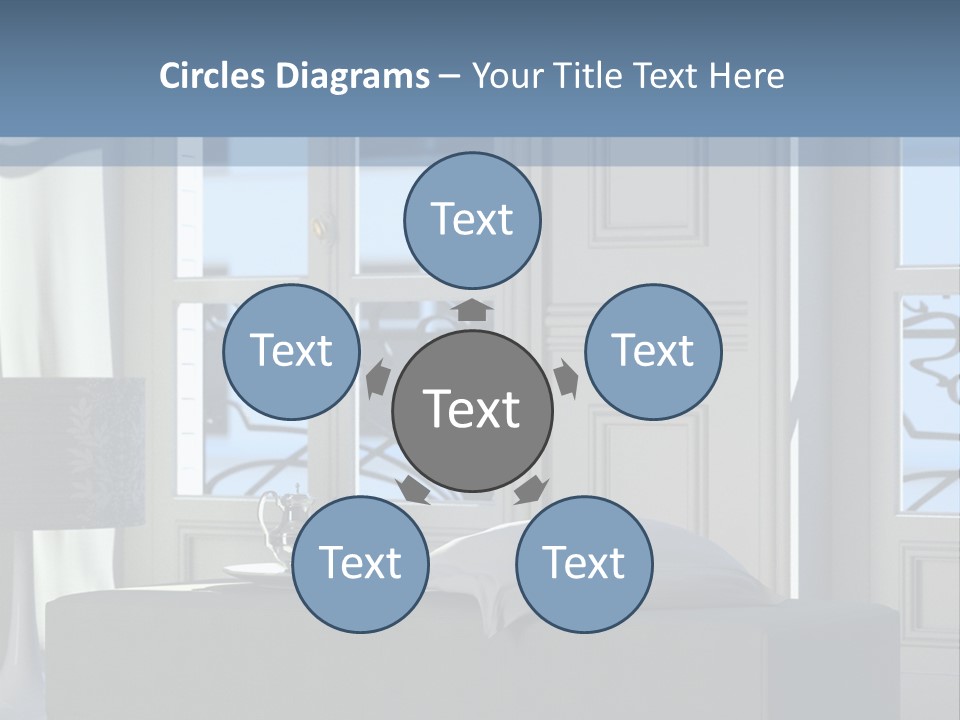 Classic Parisian Living Room (3D Render) PowerPoint Template