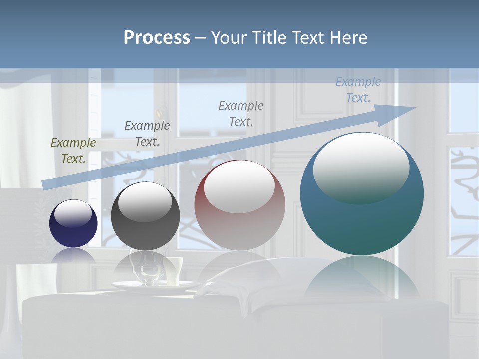 Classic Parisian Living Room (3D Render) PowerPoint Template