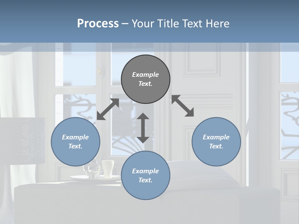 Classic Parisian Living Room (3D Render) PowerPoint Template