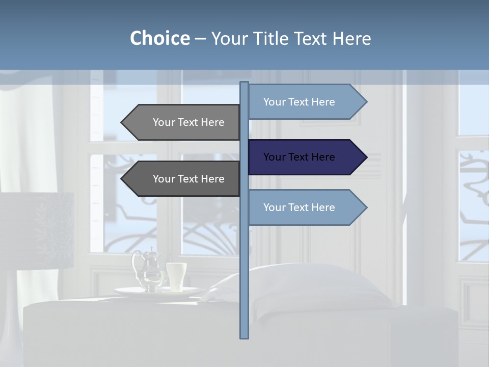 Classic Parisian Living Room (3D Render) PowerPoint Template