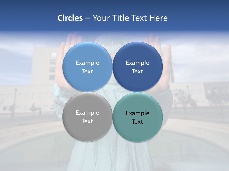 Nurse Over Hospital Background PowerPoint Template