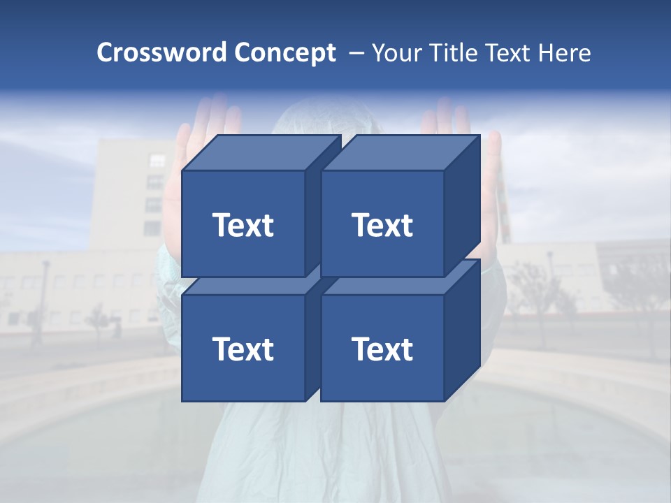 Nurse Over Hospital Background PowerPoint Template