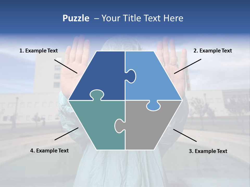 Nurse Over Hospital Background PowerPoint Template