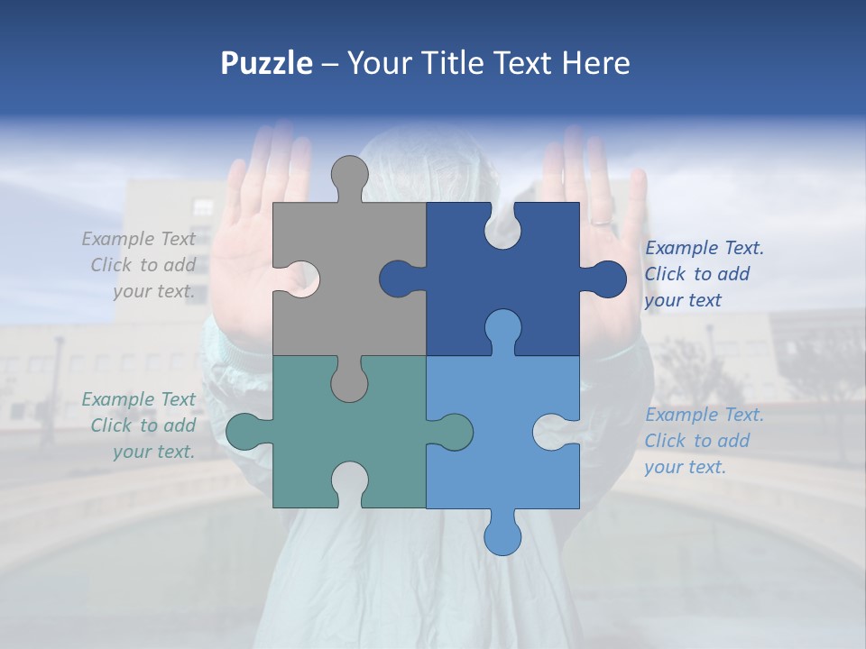 Nurse Over Hospital Background PowerPoint Template