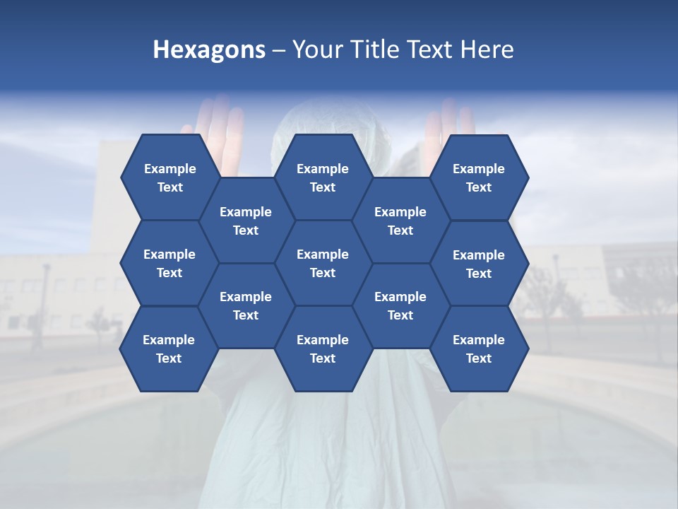 Nurse Over Hospital Background PowerPoint Template