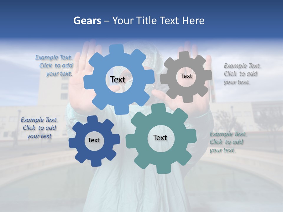 Nurse Over Hospital Background PowerPoint Template