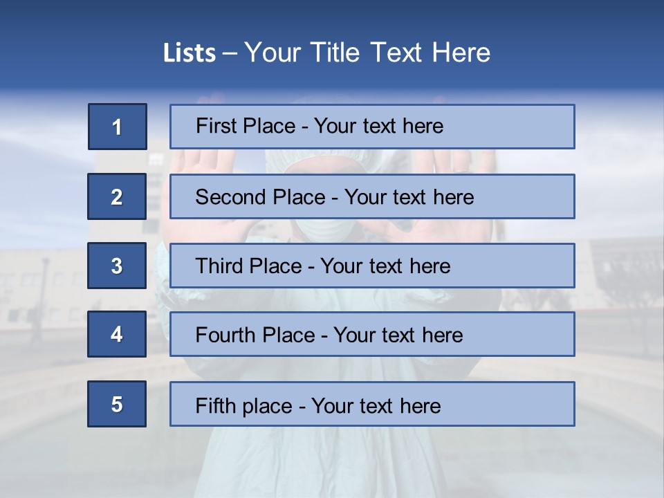 Nurse Over Hospital Background PowerPoint Template