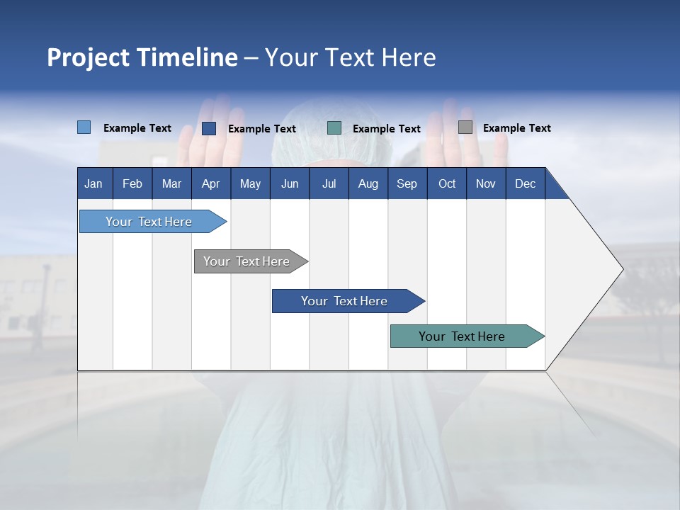 Nurse Over Hospital Background PowerPoint Template