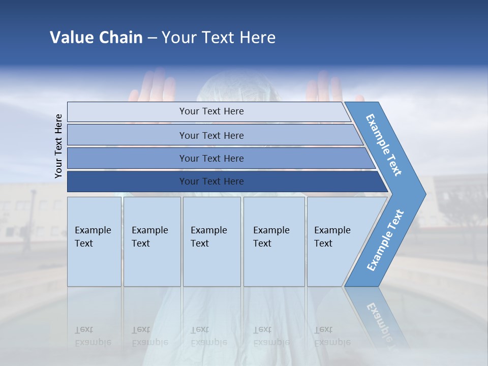 Nurse Over Hospital Background PowerPoint Template