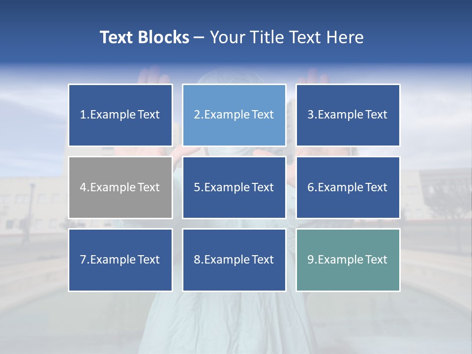 Nurse Over Hospital Background PowerPoint Template