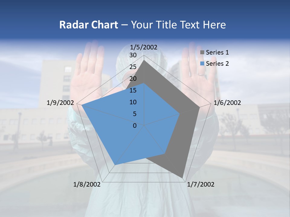 Nurse Over Hospital Background PowerPoint Template