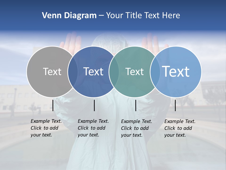 Nurse Over Hospital Background PowerPoint Template