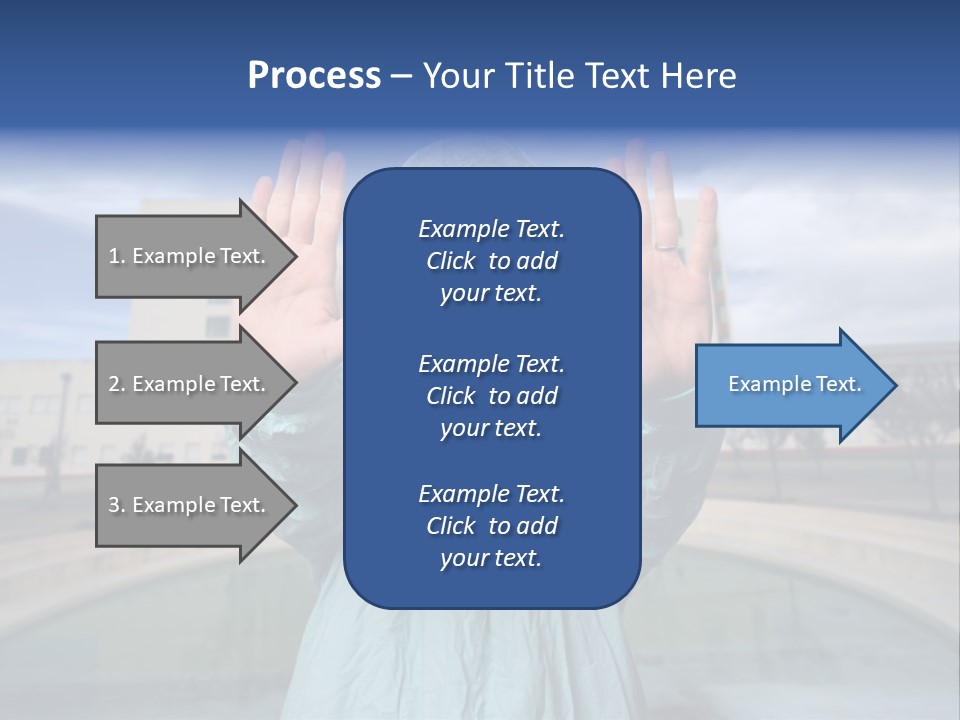 Nurse Over Hospital Background PowerPoint Template