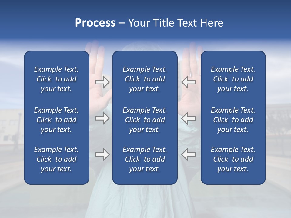 Nurse Over Hospital Background PowerPoint Template