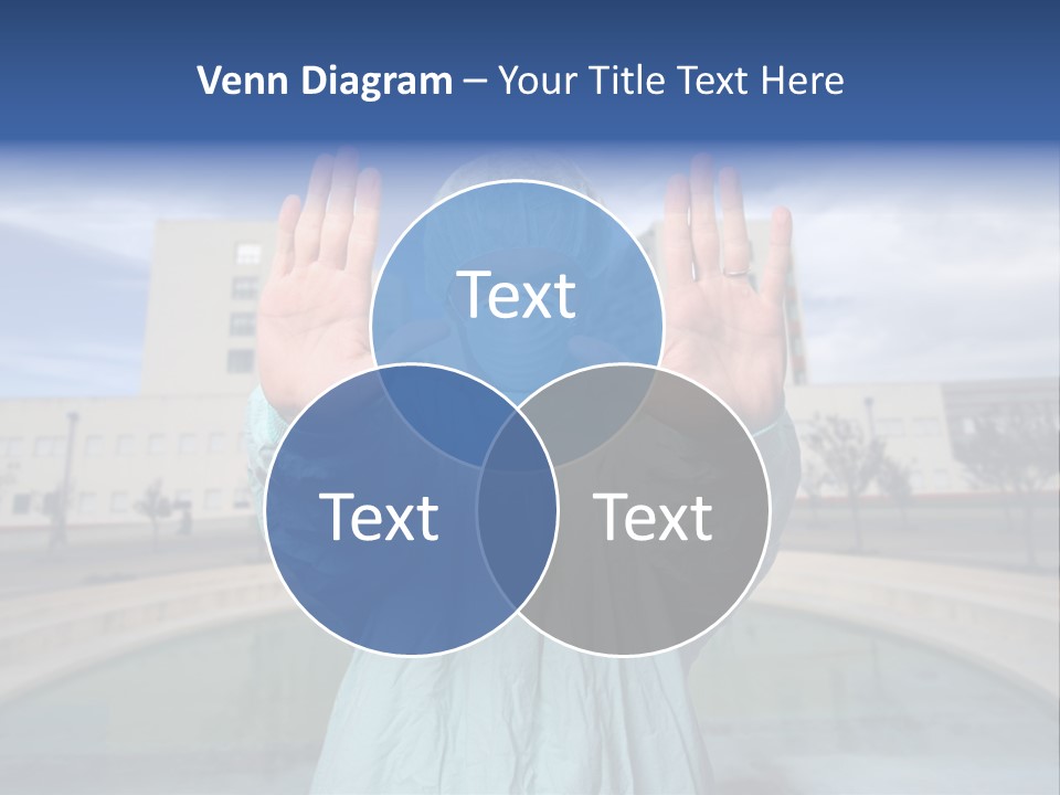 Nurse Over Hospital Background PowerPoint Template