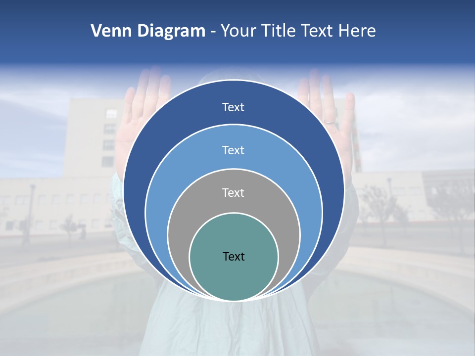 Nurse Over Hospital Background PowerPoint Template