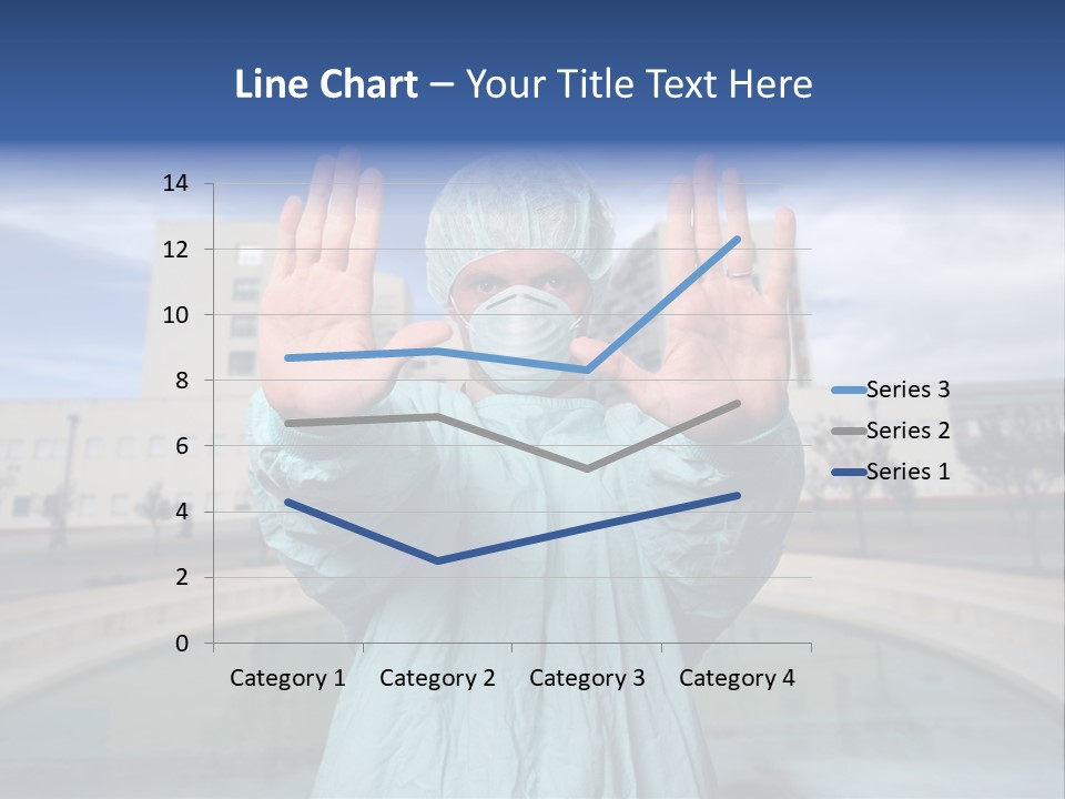 Nurse Over Hospital Background PowerPoint Template