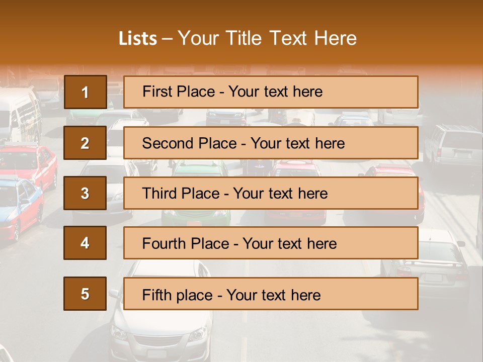 City Traffic PowerPoint Template