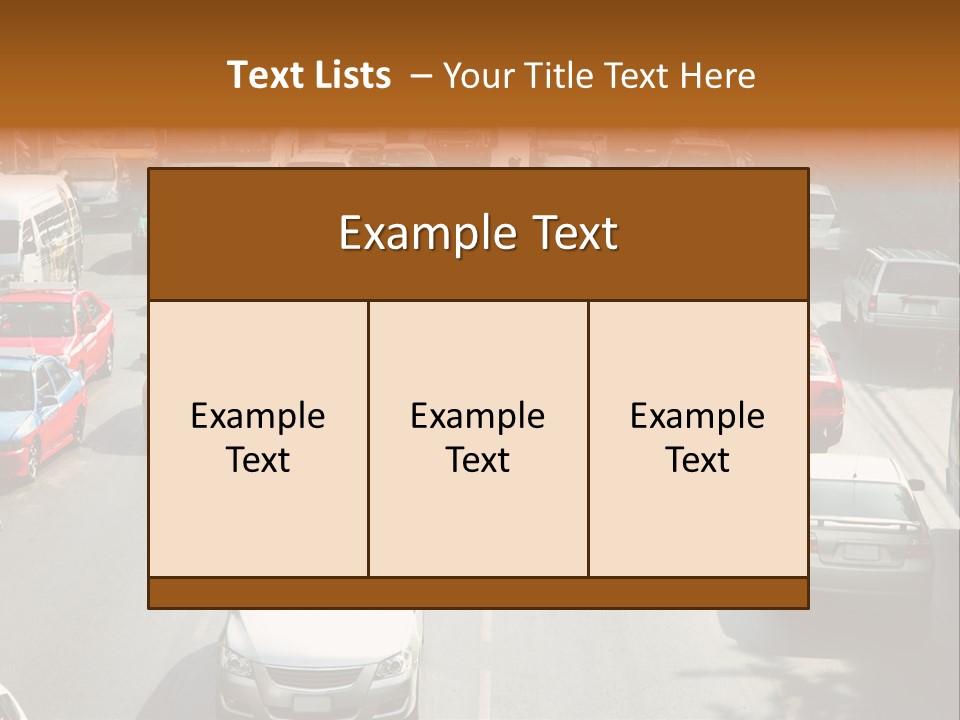 City Traffic PowerPoint Template