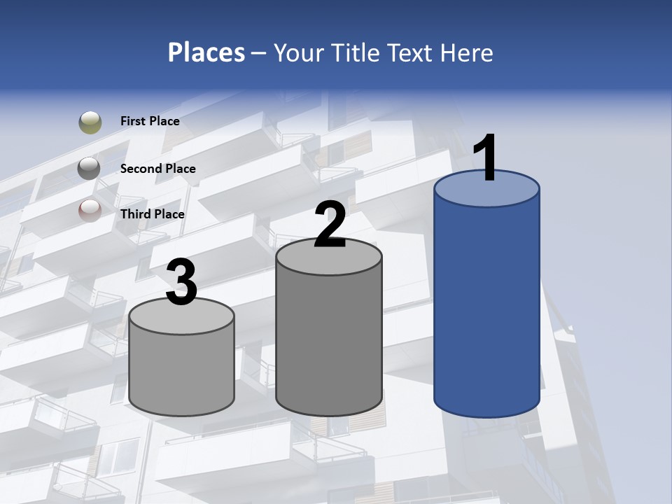 Waterfront Apartment Building Odense Denmark. PowerPoint Template