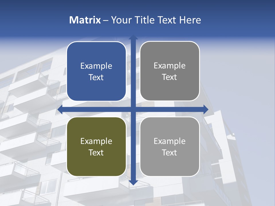 Waterfront Apartment Building Odense Denmark. PowerPoint Template