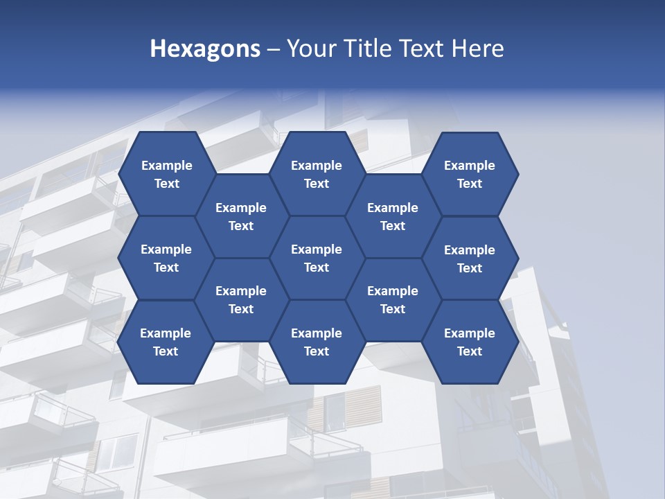 Waterfront Apartment Building Odense Denmark. PowerPoint Template