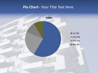 Waterfront Apartment Building Odense Denmark. PowerPoint Template