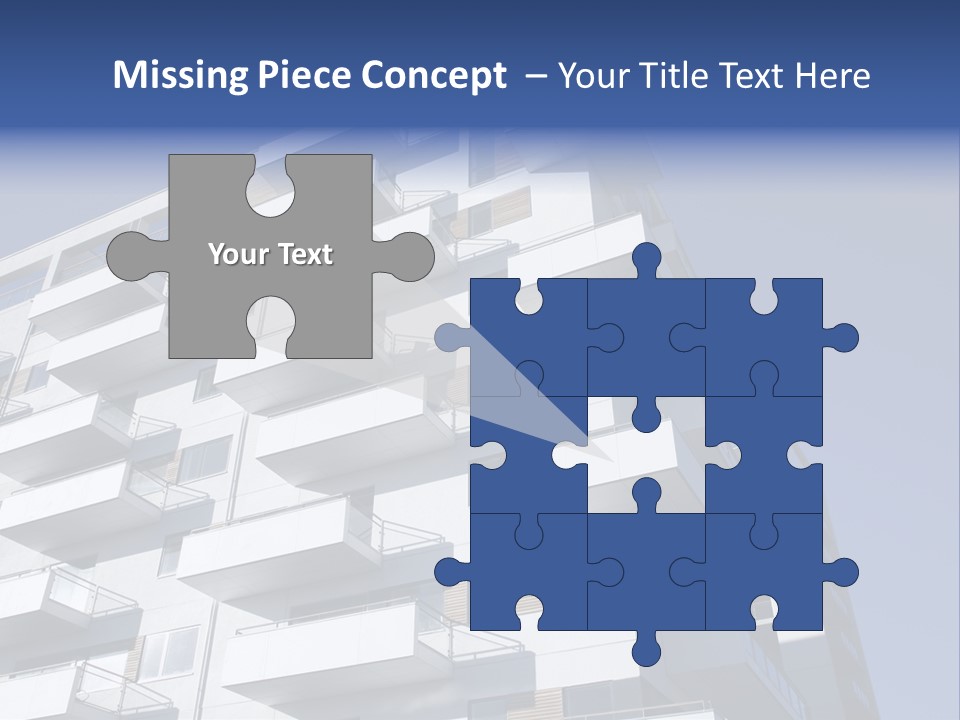 Waterfront Apartment Building Odense Denmark. PowerPoint Template