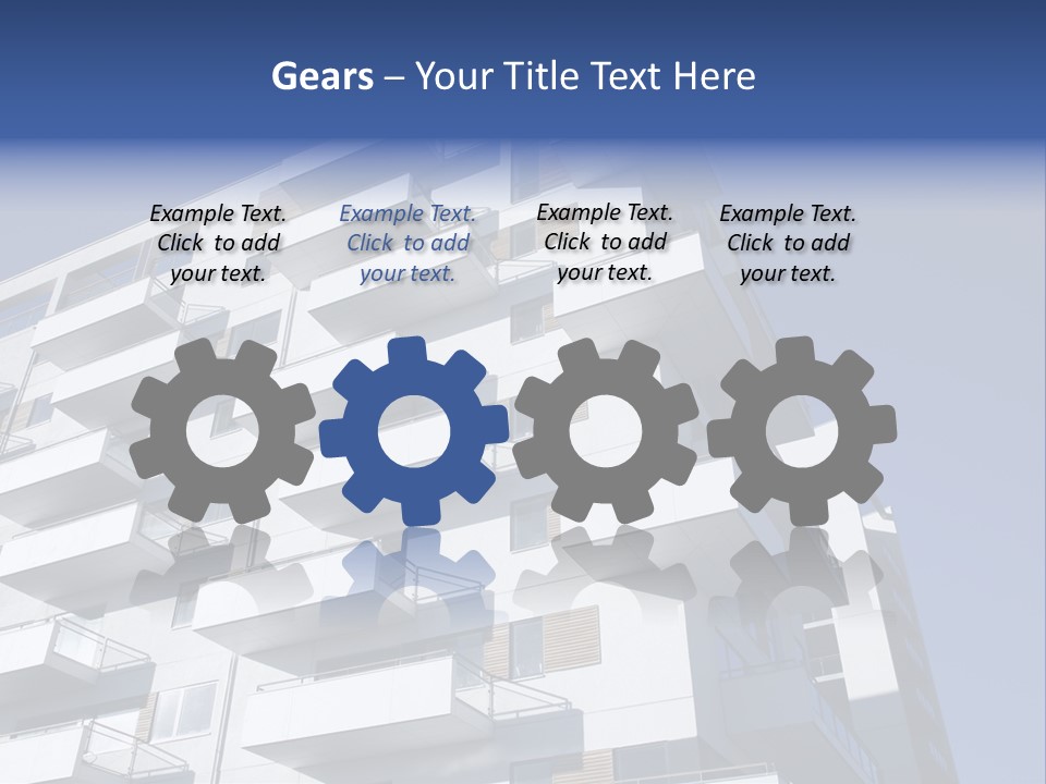 Waterfront Apartment Building Odense Denmark. PowerPoint Template