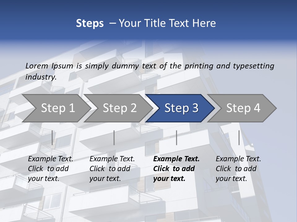 Waterfront Apartment Building Odense Denmark. PowerPoint Template