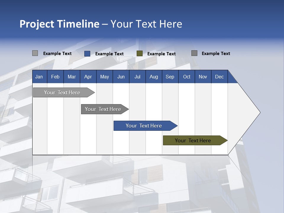 Waterfront Apartment Building Odense Denmark. PowerPoint Template