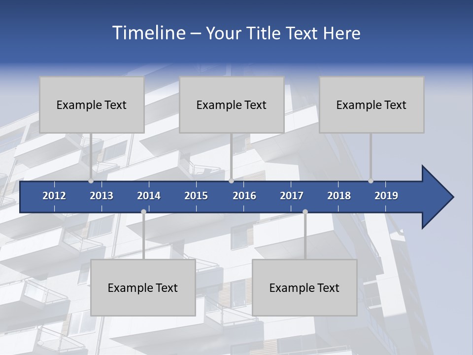Waterfront Apartment Building Odense Denmark. PowerPoint Template