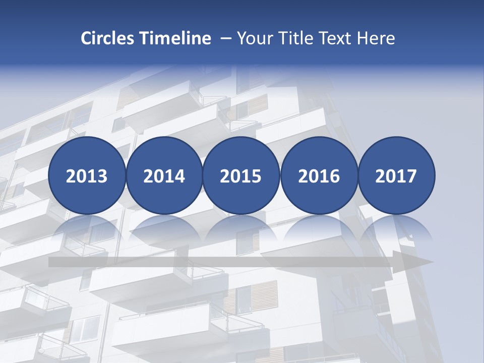 Waterfront Apartment Building Odense Denmark. PowerPoint Template