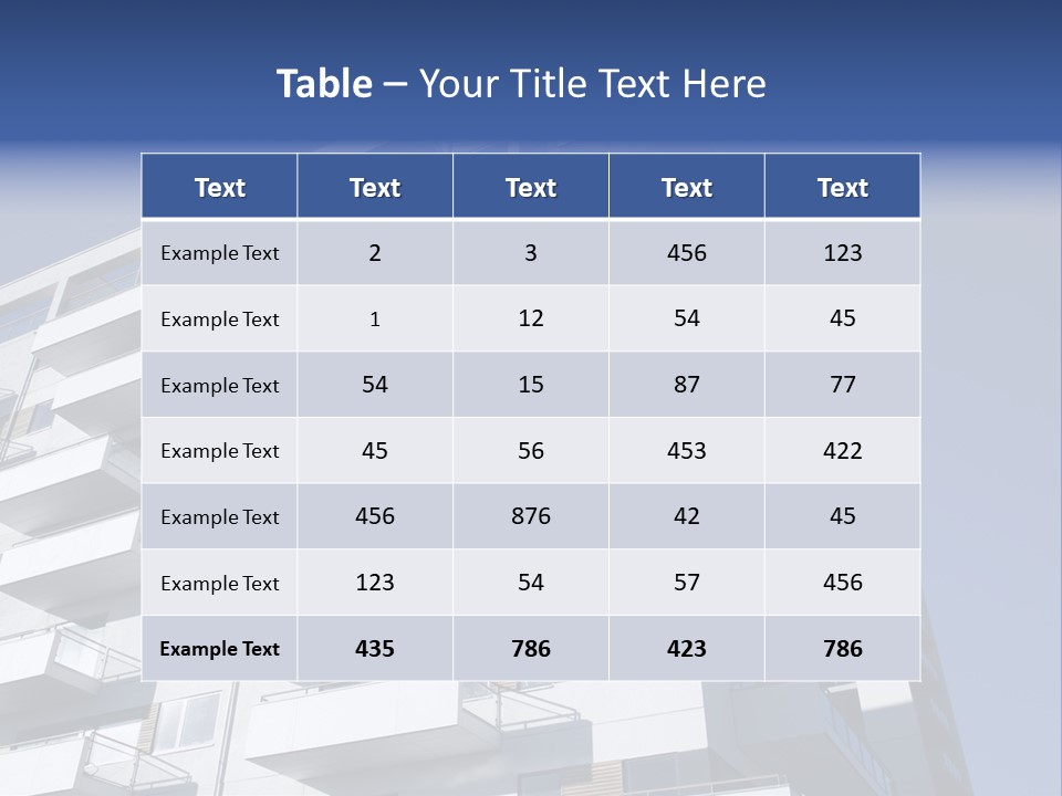 Waterfront Apartment Building Odense Denmark. PowerPoint Template