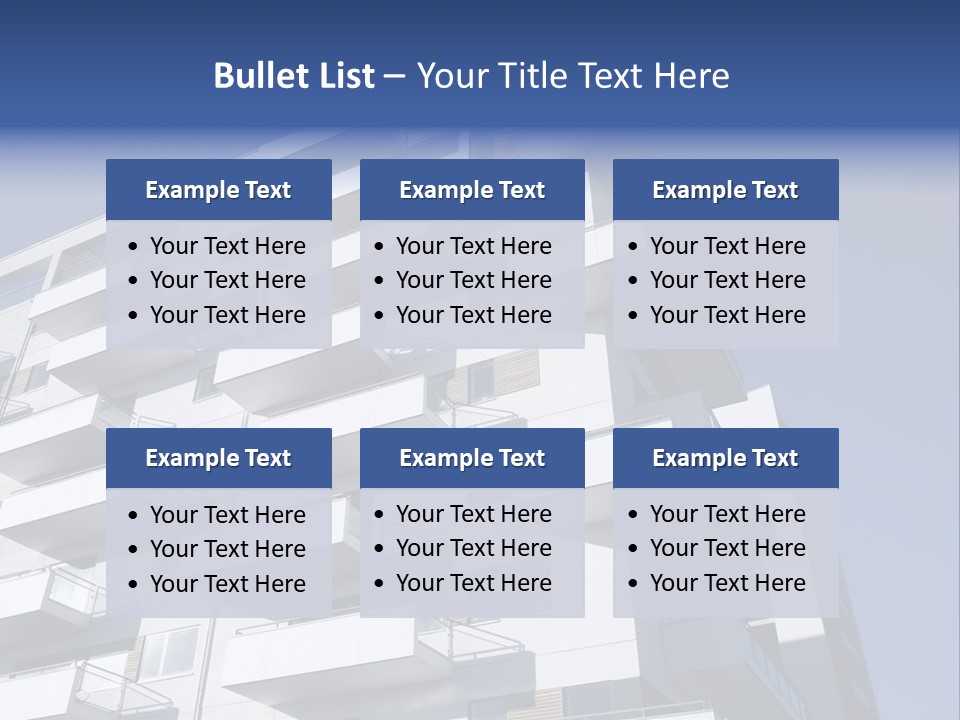 Waterfront Apartment Building Odense Denmark. PowerPoint Template