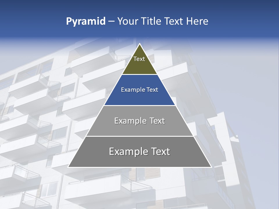 Waterfront Apartment Building Odense Denmark. PowerPoint Template