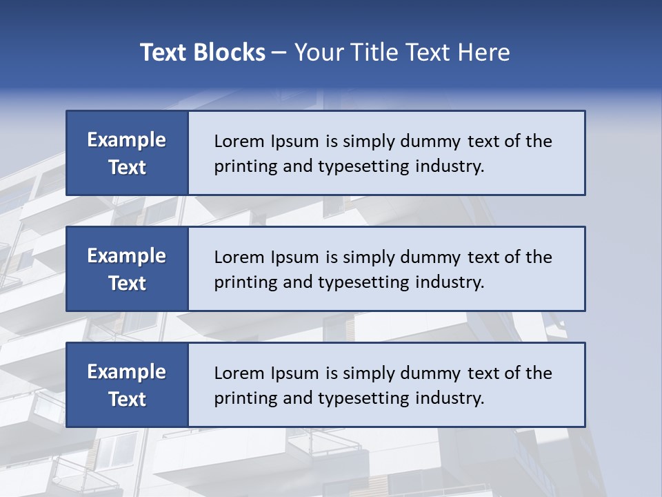 Waterfront Apartment Building Odense Denmark. PowerPoint Template