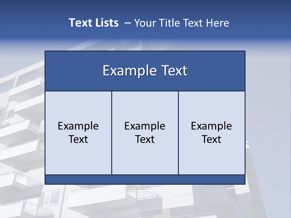 Waterfront Apartment Building Odense Denmark. PowerPoint Template