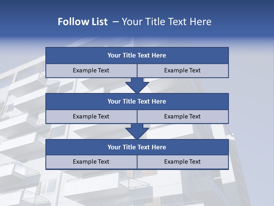 Waterfront Apartment Building Odense Denmark. PowerPoint Template