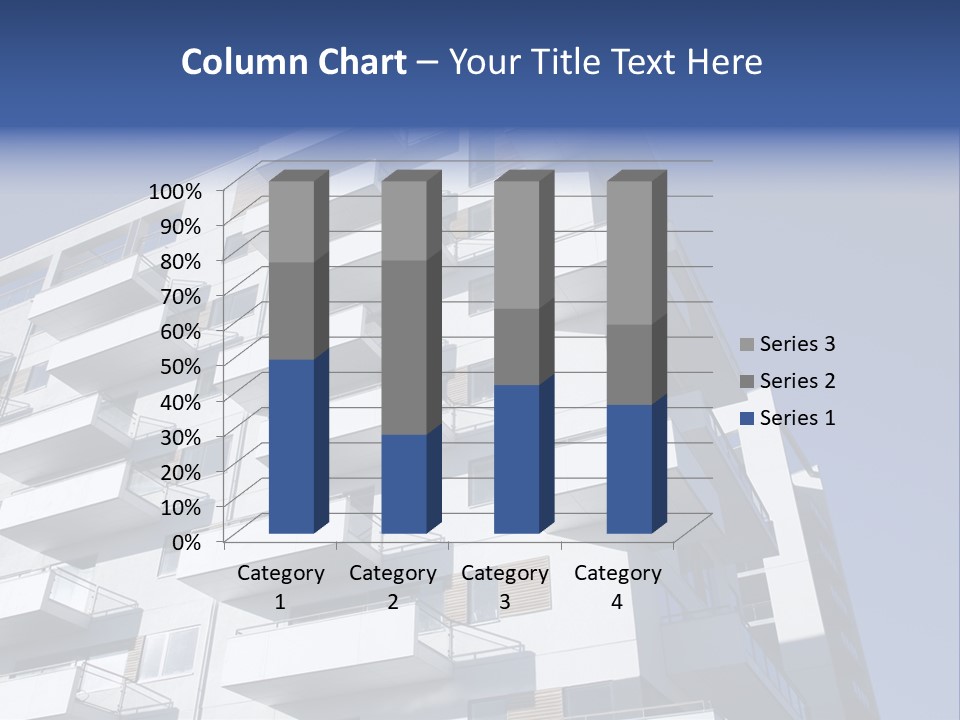 Waterfront Apartment Building Odense Denmark. PowerPoint Template