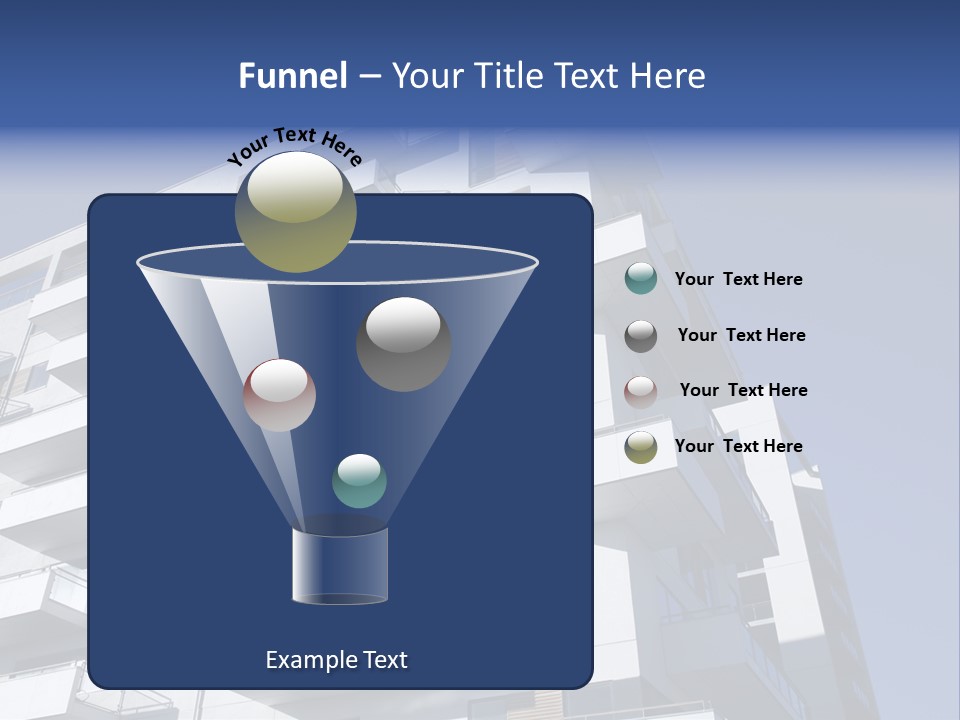 Waterfront Apartment Building Odense Denmark. PowerPoint Template