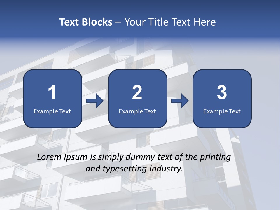 Waterfront Apartment Building Odense Denmark. PowerPoint Template