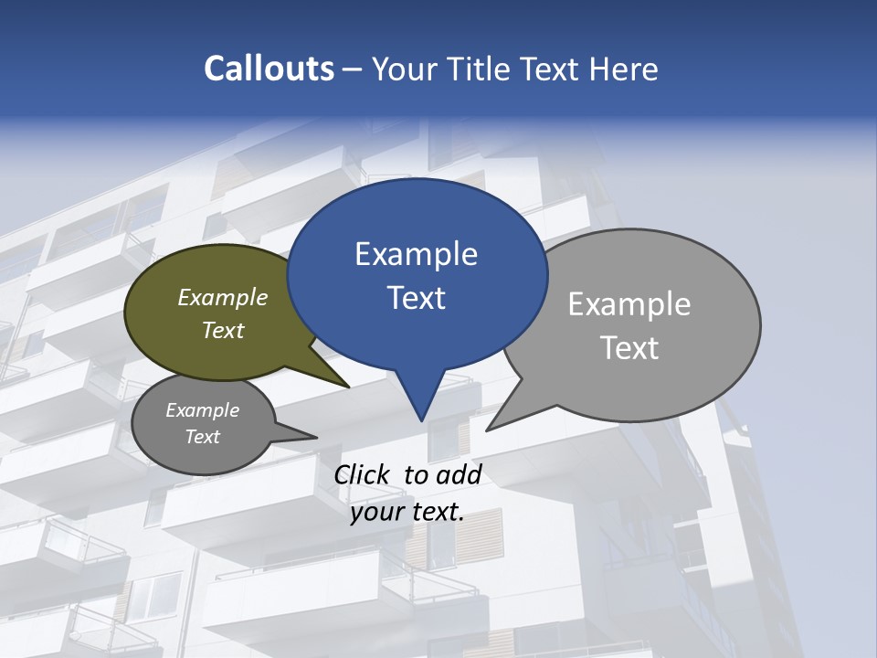 Waterfront Apartment Building Odense Denmark. PowerPoint Template