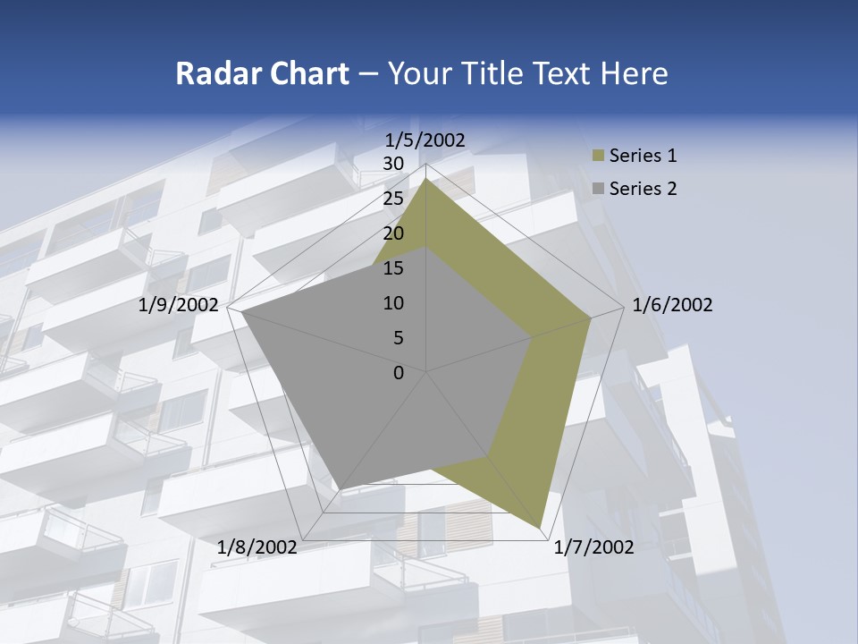 Waterfront Apartment Building Odense Denmark. PowerPoint Template