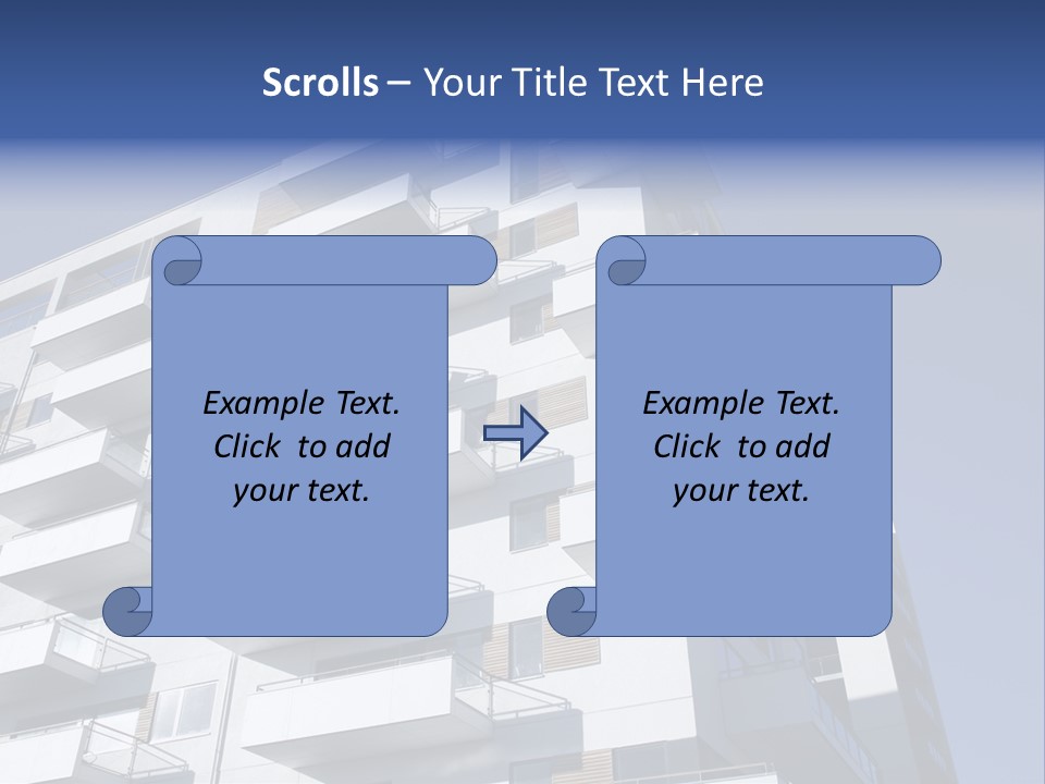 Waterfront Apartment Building Odense Denmark. PowerPoint Template