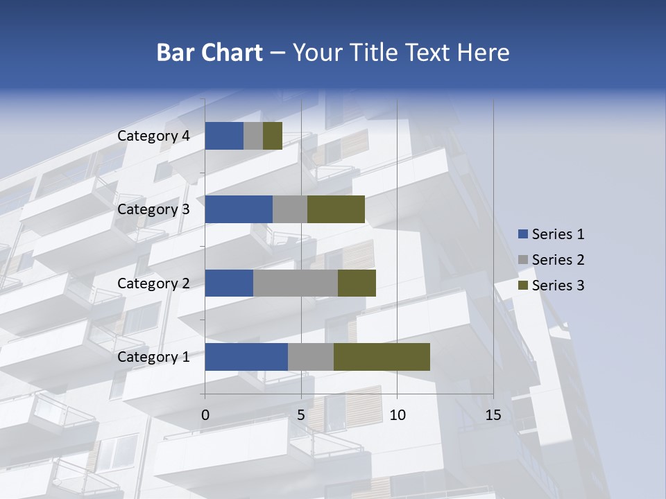 Waterfront Apartment Building Odense Denmark. PowerPoint Template