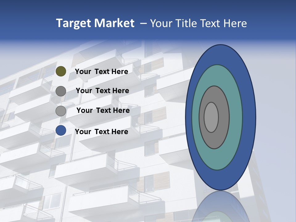 Waterfront Apartment Building Odense Denmark. PowerPoint Template