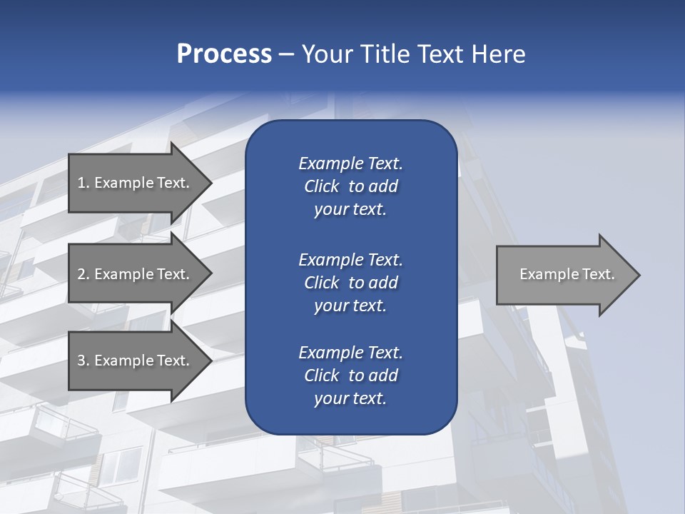 Waterfront Apartment Building Odense Denmark. PowerPoint Template